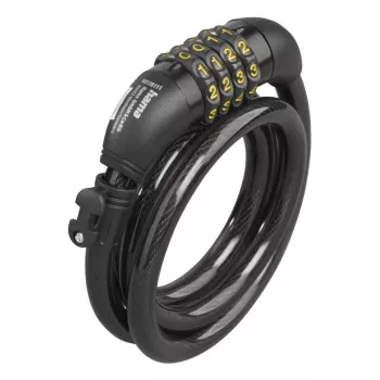 Hama 00178135 Fahrradschloss Schwarz 1200 mm Kabelschloss