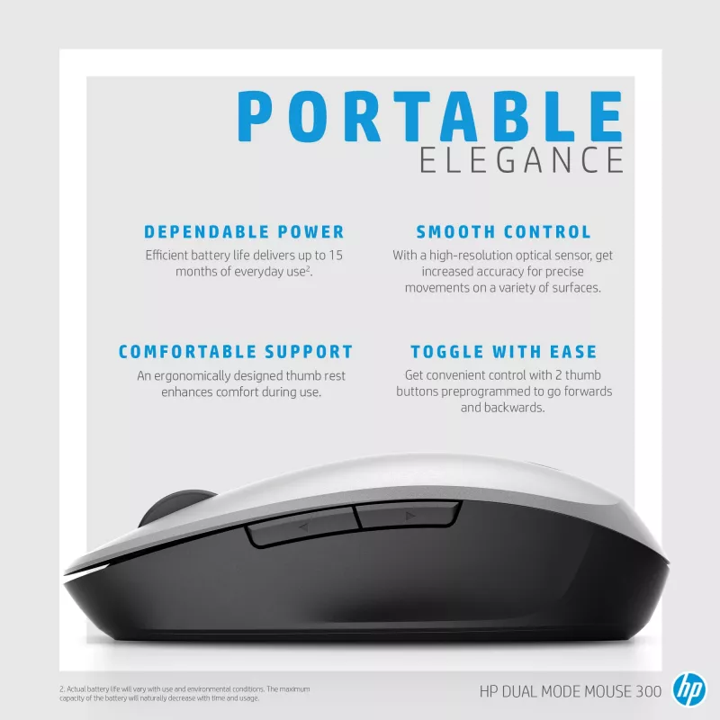 HP Dual Mode Maus RF Wireless Bluetooth