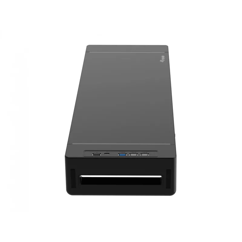 Monitorständer EQUIP ergonomischer Monitorständer mit USB (USB-A x4, USB-C x1), freistehend, 25 kg, schwarz