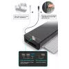 Monitorständer EQUIP ergonomischer Monitorständer mit USB (USB-A x4, USB-C x1), freistehend, 25 kg, schwarz