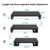 Monitorständer EQUIP ergonomischer Monitorständer mit USB (USB-A x4, USB-C x1), freistehend, 25 kg, schwarz