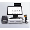 Kassenschublade EQUIP 351011, manuelle/automatische Kassenschublade, 4 Geldschein- / 8 Münzfächer, Metall, weiß, 420×405×110 mm