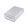 Equip Kassenschublade für Kassensysteme (POS), 4 Geldschein-/4 Münzfächer, herausnehmbare Münzschlitze, RJ11-Anschluss, Aluminium