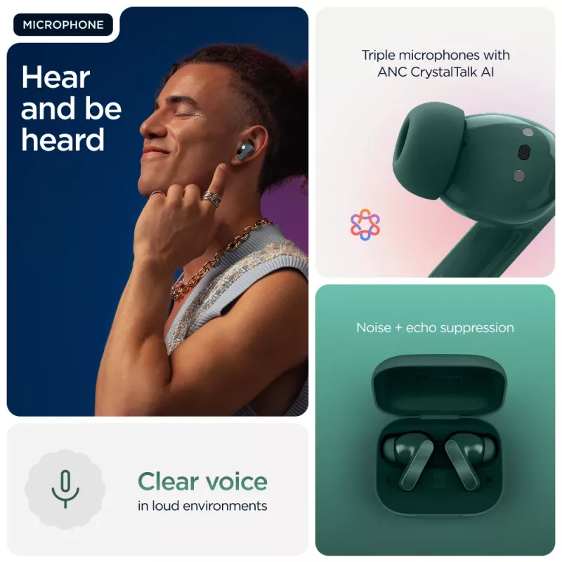 Motorola Moto Buds Bass Headset True Wireless Stereo (TWS) In-ear Anrufe/Musik Bluetooth Grün