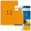 Selbstklebende Druckeretiketten HERMA Neon-Etiketten A4 Ø 60 mm rund leuchtend orange
