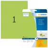 Selbstklebendes Druckeretikett HERMA Neon-Etiketten A4 210x297 mm leuchtgrün Papier matt 20 Stück