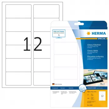 Selbstklebendes Druckeretikett HERMA Labels A4 88,9x46,6 mm