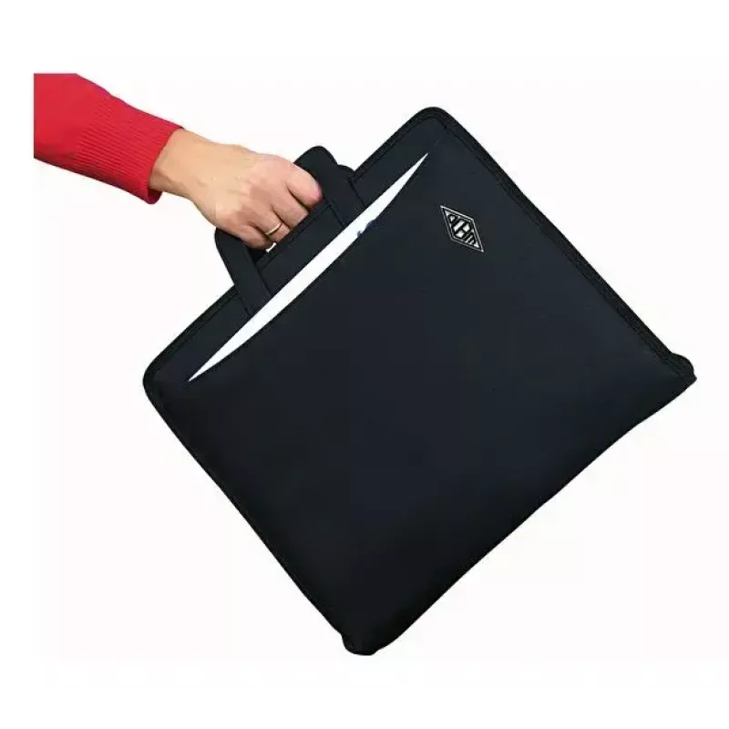 WEDO personal organizer 58 601 — Dokumentenmappe aus Kunststoff und Polyester für A4 mit Visitenkartenfach, schwarz