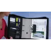 WEDO personal organizer 58 601 — Dokumentenmappe aus Kunststoff und Polyester für A4 mit Visitenkartenfach, schwarz