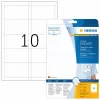 Namensschild-Einlagen HERMA A4 90x54 mm weiß Karton 250 Stück