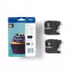 Brother LC123BK 2er-Pack, Schwarz, Pigmentbasierte Tinte, 1 Stk., 600 Seiten, 600 Seiten, Multipack