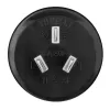 Hama 00108882 Reisestecker Typ F auf Typ I (AU) Schwarz