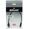 Intellinet Netzwerk-Patchkabel, Cat5e, 0,25 m, Schwarz, CCA, U/UTP, PVC, RJ45, vergoldete Kontakte, rastnasenschutz, Knickschutztülle, lebenslange Garantie