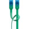 Flaches Patchkabel Goobay CAT 6A U/UTP Grün 0,5 m