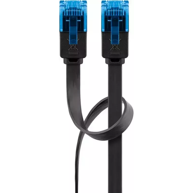 Flach-Patchkabel Goobay CAT 6A U/UTP 0,5 m Schwarz