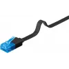 Flach-Patchkabel Goobay CAT 6A U/UTP 0,5 m Schwarz