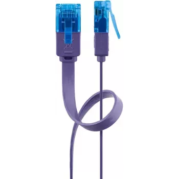 Flaches Patchkabel Goobay CAT 6A U/UTP Violett 0,5 m