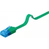 Goobay CAT 6A Flach-Patchkabel U/UTP 1m Grün RJ-45