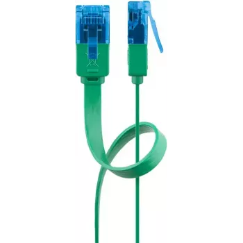 Goobay CAT 6A Flach-Patchkabel U/UTP 1m Grün RJ-45