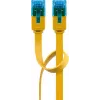 Flaches Patchkabel Goobay CAT 6A U/UTP Gelb 2m
