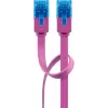 Flaches Patchkabel Goobay CAT 6A U/UTP Magenta 2m