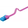 Flaches Patchkabel Goobay CAT 6A U/UTP Magenta 2m