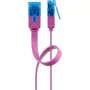 Flaches Patchkabel Goobay CAT 6A U/UTP Magenta 2m