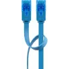 Flach-Patchkabel Goobay CAT 6A U/UTP Blau 3m