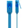 Flach-Patchkabel Goobay CAT 6A U/UTP Blau 3m