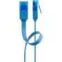 Flach-Patchkabel Goobay CAT 6A U/UTP Blau 3m