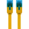 Flaches Patchkabel Goobay CAT 6A U/UTP Gelb 3m