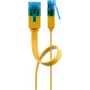 Flaches Patchkabel Goobay CAT 6A U/UTP Gelb 3m