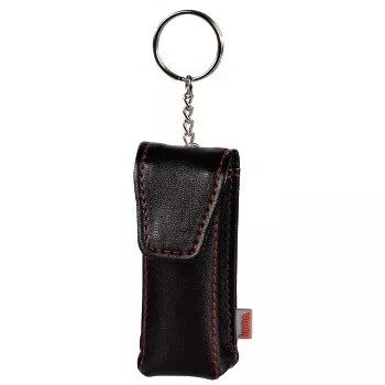 Hama USB-Stick-Etui „Fashion“, schwarz, Etui für USB-Stick, Kunstleder, Schwarz, Rot