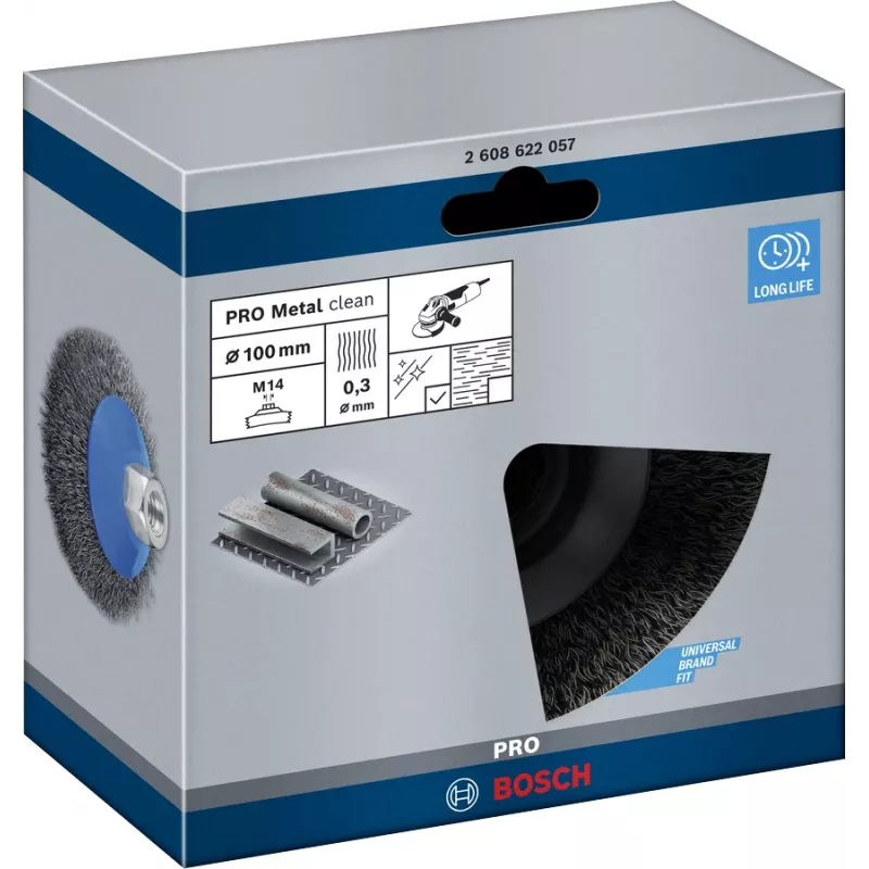 Vorpoliturbürste Bosch Clean for Metal Tapered Brushes Crimped Wire