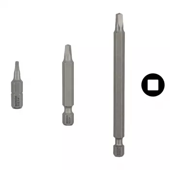 Schraubendreher-Bitsatz Bosch Extra-Hart, 3 Stück, 25 mm Länge, 1/4 Zoll (6,35 mm) Sechskantschaft