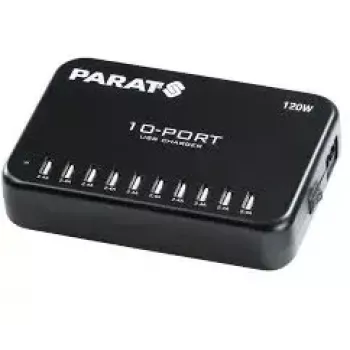 Ladegerät Parat Paraproject MC10 Indoor 10 USB-Ports Schwarz