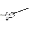 USB-Kabel Renkforce RF-4600467 0,5m USB A USB C/Micro-USB B/Lightning Grau