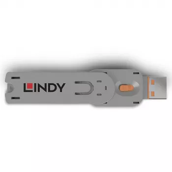Lindy USB Typ-A Portblocker-Schlüssel, Orange