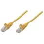 Intellinet Netzwerk-Patchkabel, Cat6A, 0,25 m, Gelb, Kupfer, S/FTP, LSOH / LSZH, PVC, RJ45, vergoldete Kontakte, rastnasenlos, mit Knickschutztülle, lebenslange Garantie