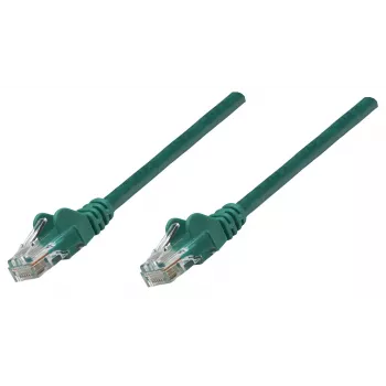 Intellinet Netzwerk-Patchkabel, Cat6A, 20m, Grün, Kupfer, S/FTP, LSOH / LSZH, PVC, RJ45, vergoldete Kontakte, rastnasenfrei, mit Tülle, lebenslange Garantie