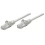 Intellinet Netzwerk-Patchkabel, Cat5e, 0,25 m, Grau, CCA, U/UTP, PVC, RJ45, vergoldete Kontakte, rastnasenschutz, Knickschutz, lebenslange Garantie