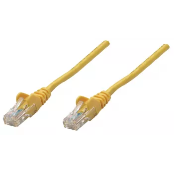 Intellinet Netzwerk-Patchkabel, Cat6, 0,25 m, Gelb, Kupfer, S/FTP, LSOH / LSZH, PVC, RJ45, vergoldete Kontakte, rastnasenfreier Knickschutz, Kabelabdeckung, lebenslange Garantie