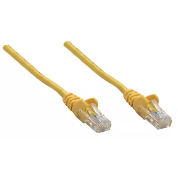 Intellinet Netzwerk-Patchkabel, Cat6, 0,25 m, Gelb, Kupfer, S/FTP, LSOH / LSZH, PVC, RJ45, vergoldete Kontakte, rastnasenfreier Knickschutz, Kabelabdeckung, lebenslange Garantie