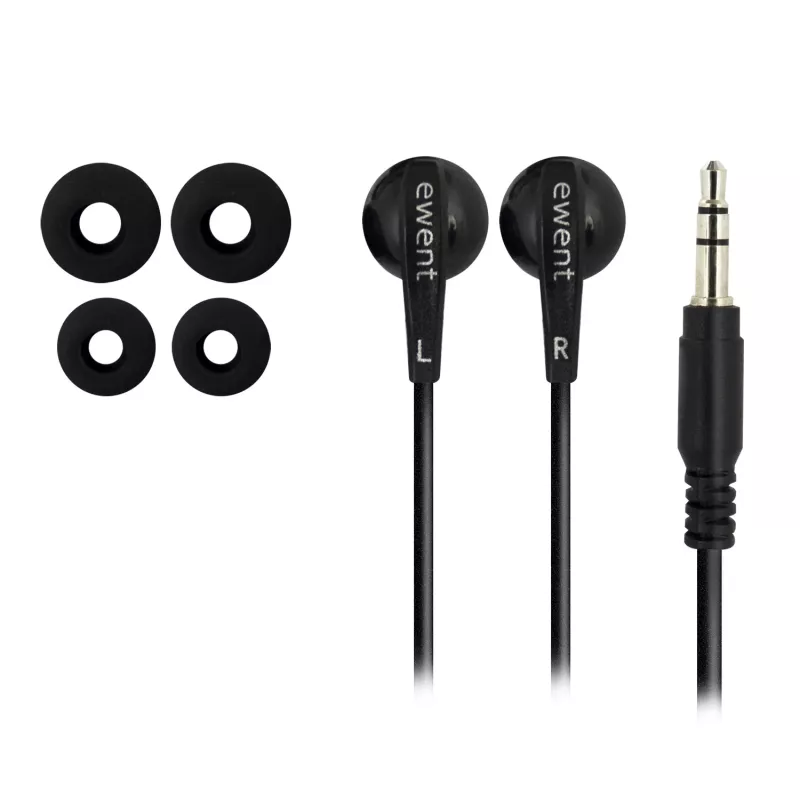 Ewent EW3584 Kopfhörer/Headset Kabelgebunden Im-Ohr Musik Schwarz