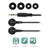 Ewent EW3584 Kopfhörer/Headset Kabelgebunden Im-Ohr Musik Schwarz