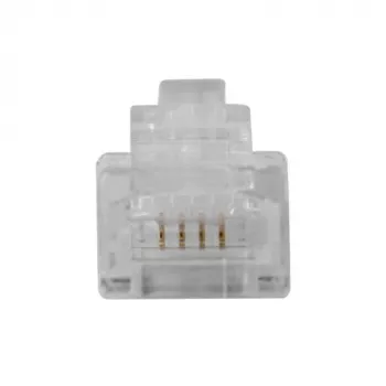 ACT RJ11 (6P/4C) Modular-Stecker für Rundkabel mit Litzenleitern