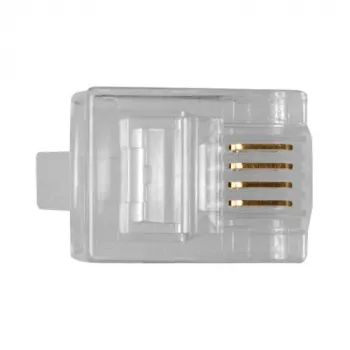 ACT RJ11 (6P/4C) Modular-Stecker für Rundkabel mit Litzenleitern