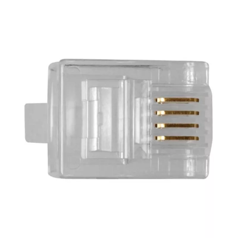 ACT RJ11 (6P/4C) Modular-Stecker für Rundkabel mit Litzenleitern