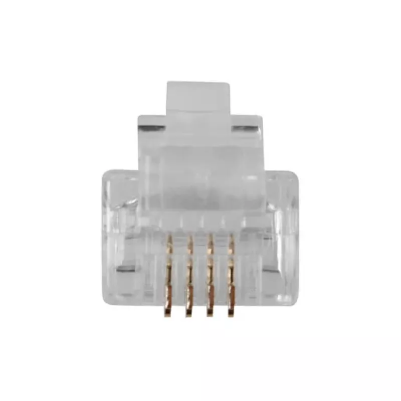 ACT RJ11 (6P/4C) Modular-Stecker für Rundkabel mit Litzenleitern