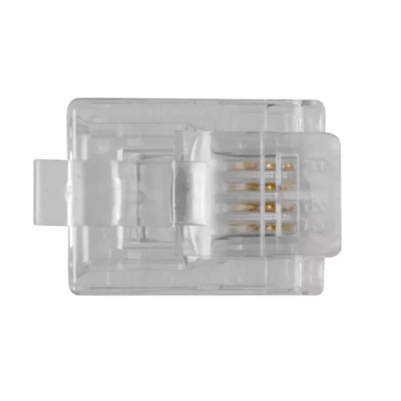 ACT RJ11 (6P/4C) Modular-Stecker für Rundkabel mit Litzenleitern